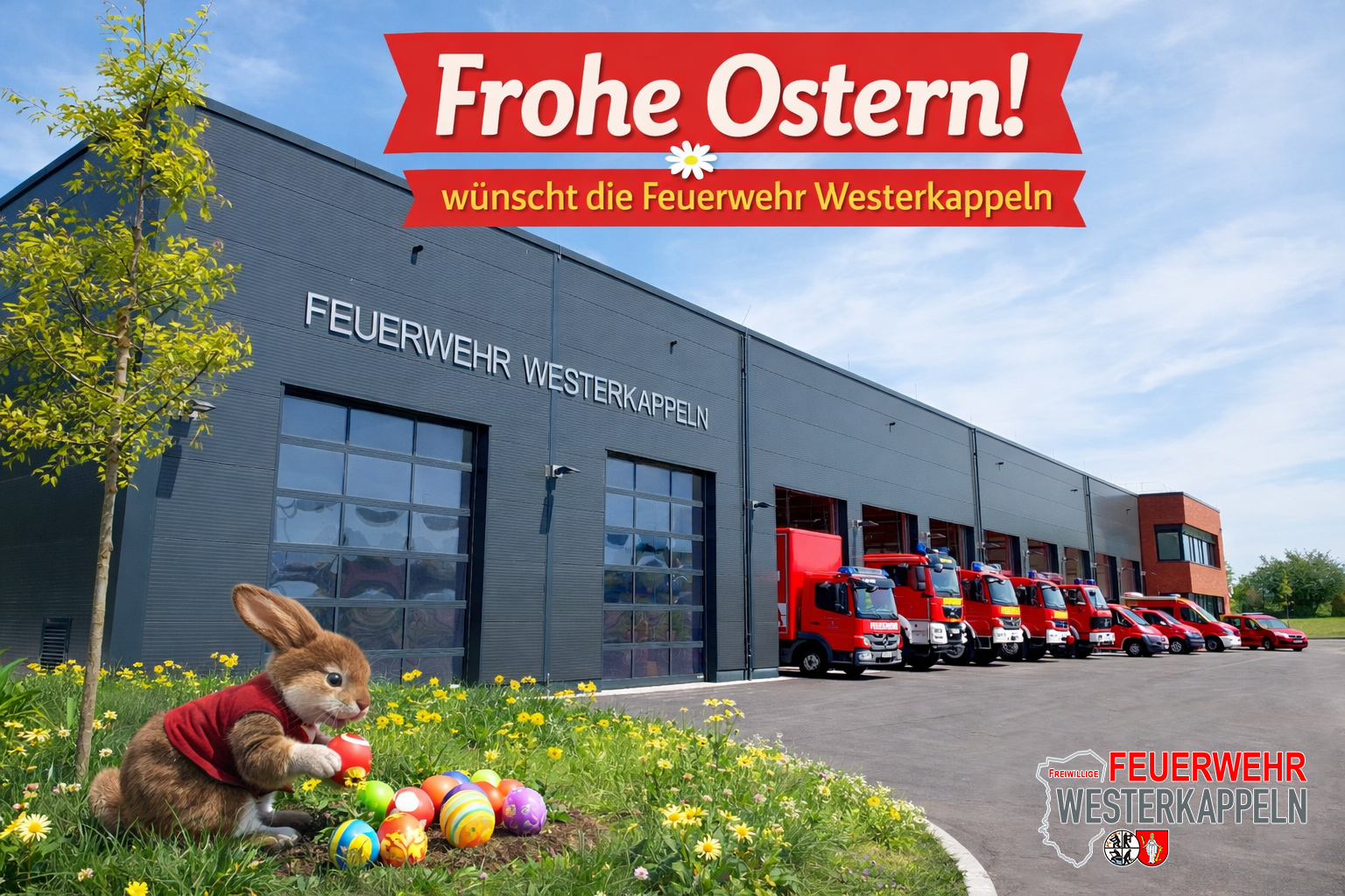 Frohe Ostern 2026 wünscht Euch die Feuerwehr Westerkappeln